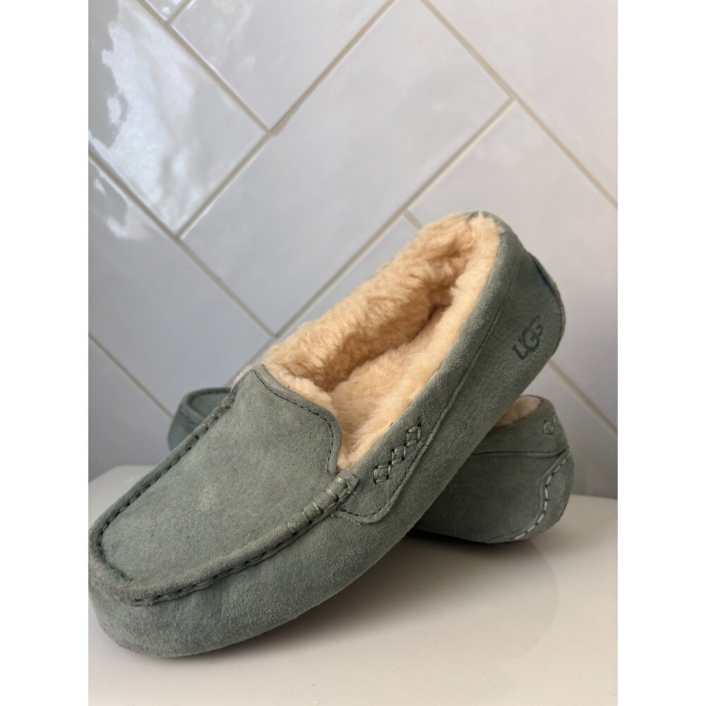 UGG Australia Ansley Women's Moccasin Slippers - Light Grey, US 8